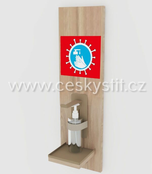 Stojan na dezinfekci rukou - nástěnný (V) - Image 3